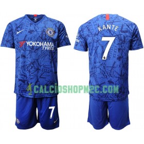 Chelsea Kante 7 Bambino Maglia Prima 2019/2020 Manica Corta (+ Pantaloncini)